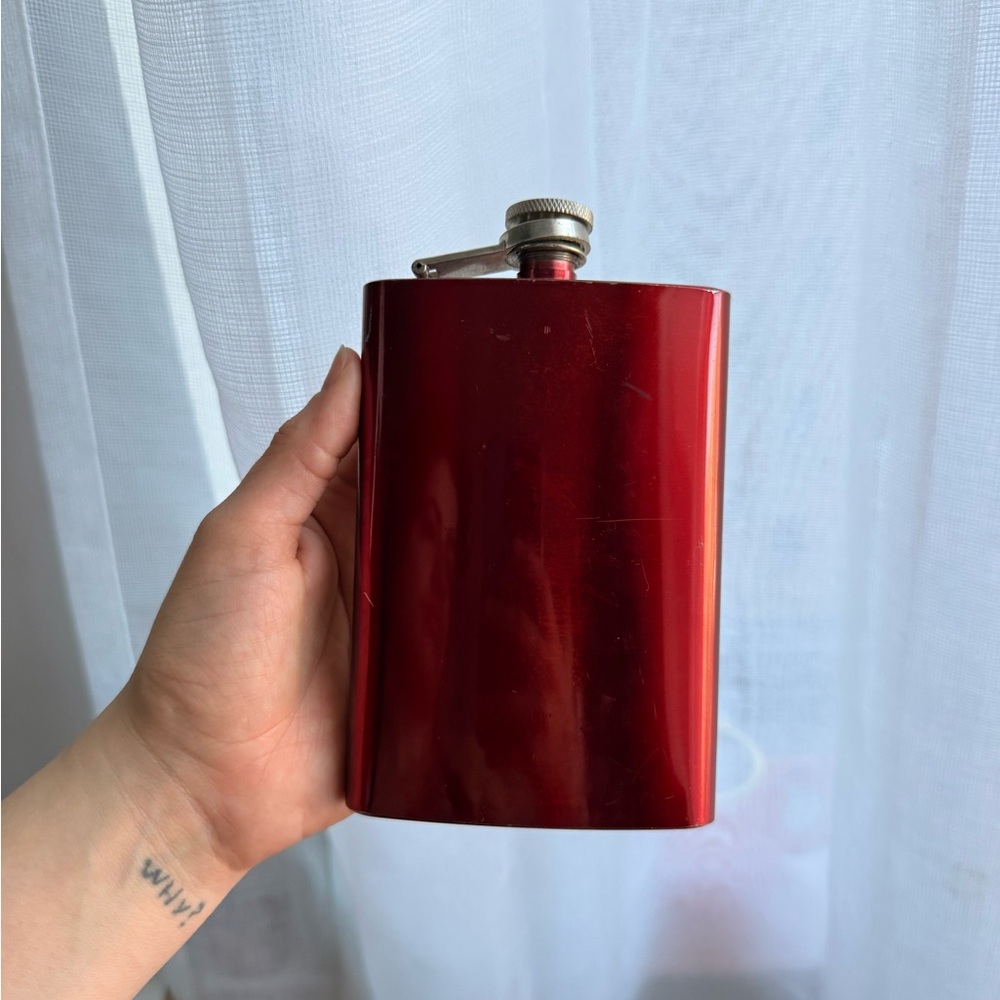 Sleek Red Flask